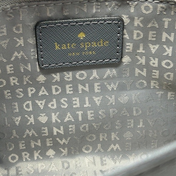 Kate Spade Laurel Way Haircalf Greer Crossbody Shoulder Bag Purse Smoky Gray - Picture 12 of 16